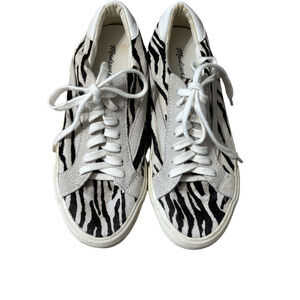 Madewell Black and light gray Zebra Print Sneakers 7.5